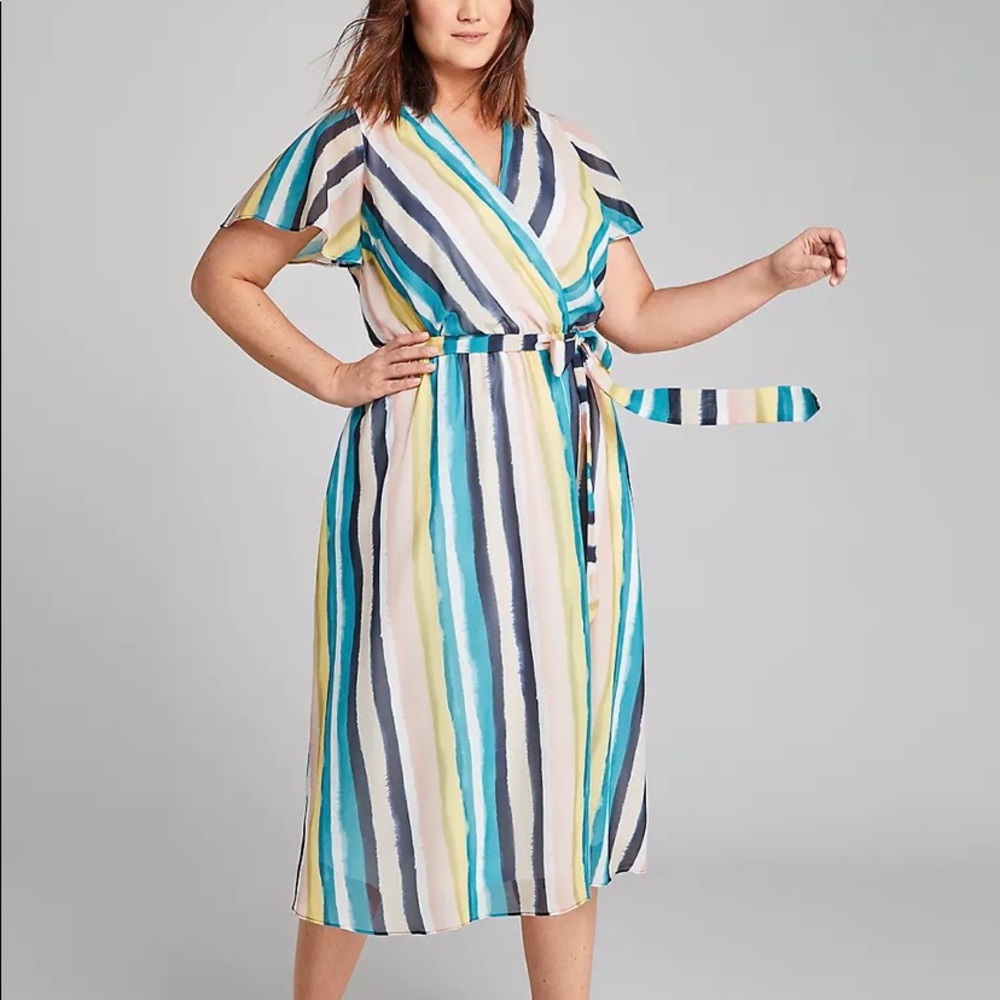 Lane Bryant Stripped Dress